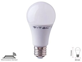 Lampada A Led E27 Con Sensore Microonde 11W A60 RA80 Freddo 6400K Bulbo 1055 lm SKU-2765