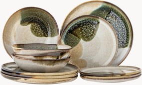 Servizio di piatti dipinto a mano Jules, 4 persone, set da 12