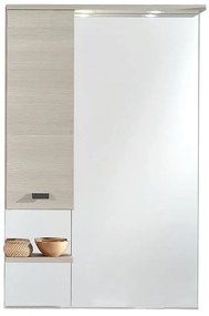 Specchio con illuminazione integrata bagno rettangolare Rimini L 70 x H 108 x P 18.5 cm bianco