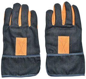 Guanti da giardinaggio blu-arancio Denim - Esschert Design