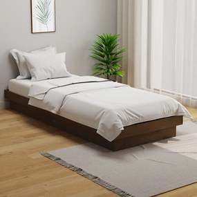 Giroletto Senza Materasso Ambra Small Single İn Legno Massello /