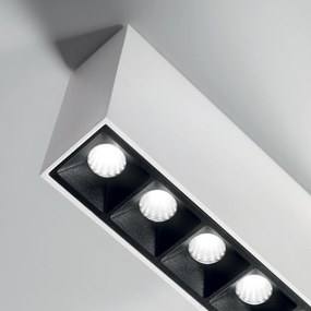 Modulo Da Soffitto Lika Alluminio Bianco Led 12,5W 3000K Luce Calda