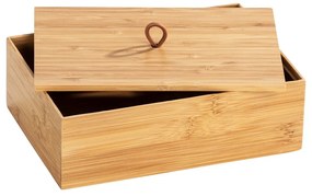 Set di 3 organizer da bagno in bambù colore naturale Terra - Wenko