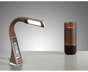 Immax 08948L - Lampada da tavolo LED dimmerabile con display LEATHER LED/7W/230V