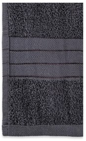 Set di 2 asciugamani in spugna di cotone antracite 70x140 cm - Good Morning