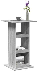 Tavolo Bar Portaoggetti Grigio Sonoma 60x60x102 Cm Multistrato /