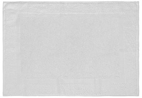Tappeto scendi doccia 100% cotone in colore bianco 45x65 cm