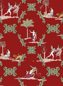 Coordonne Tapete Neo-Bucolic - Red