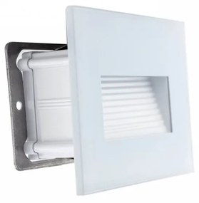 Segnapasso LED per scatola 503 4W IP65 Luce Asimmetrica Colore Bianco Freddo 6.000K