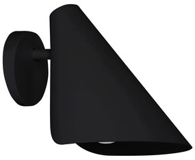 Lampada da parete nera, altezza 16 cm Lisboa - SULION