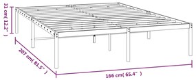 Giroletto in Metallo Bianco 160x200 cm