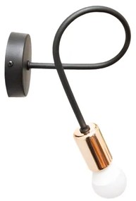 Applique TUBE 1xE27/15W/230V nero