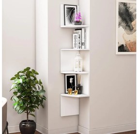 Mensola angolare DESALDO 155,2x29,6 cm bianca