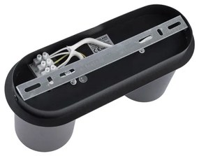 Plafoniera CREEP 2xGU10/25W/230V nera