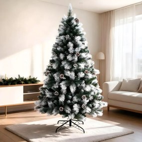 Albero di Natale artificiale innevato New Cortina H 240 cm x ø 134 cm