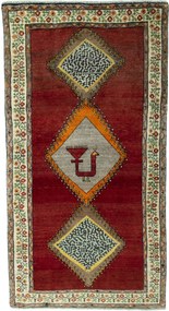 Gabbeh Tappeto 200x110 Rosso (Iran) Annodato A Mano
