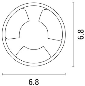 Lampada LED da incasso LED/3W/12V IP65