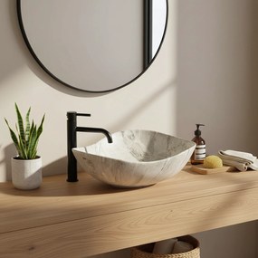 Lavabo da appoggio Rea Dora Stone