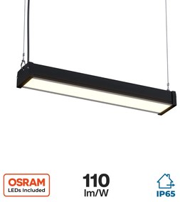 Campana Lineare 100W 51cm Sospesa OSRAM chip LED 11.000 lumen Colore  Bianco Naturale 4.000K