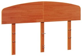 Testiera marrone cera 140 cm in legno massello di pino