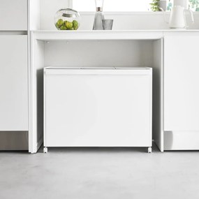 Bidone bianco in metallo per rifiuti differenziati Tower - YAMAZAKI