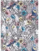 Matthew Williamson Carta da parati Cactus Garden - Gray/ Blush/ Blue/ Pale Lemon