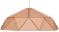 Lampada a Sospensione in Metallo Rosa Forma Geometrica 1 Luce Moderna