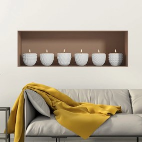 Adesivo murale 3D Candele - Ambiance