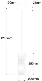 Globo 15775H - Lampadario a sospensione con filo KAROLO 1xE14/40W/230V