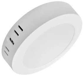 Plafoniera LED ROUND LED/12W/230V 4000K diametro 16,7 cm bianco
