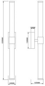Zuma Line 003064-034735 - Lampada da parete LED EDDIE LED/12W/230V ottone