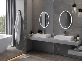 Mexen Elz specchio da bagno retroilluminato 50 x 70 cm, LED 6000K, antiappannamento - 9802-050-070-611-00