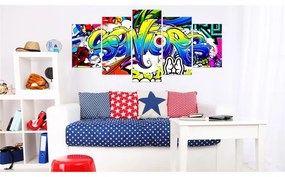 Quadro Youth World  Colore colorful, Dimensioni e Misure 100x50