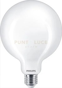 Lampadina led philips globo smerigliata, 4000k