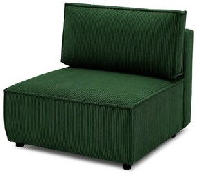 Modulo divano in velluto a coste verde variabile Nihad modular - Bobochic Paris