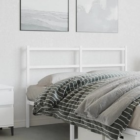 Testiera İn Metallo Bianco 140 Cm /