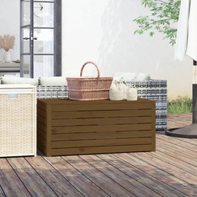 Contenitore giardino miele 101x50,5x46,5 cm legno massello pino