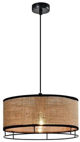 Lampadario a sospensione con cavo ARDI 1xE27/40W/230V marrone/nero