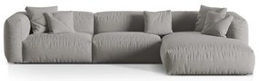 Divano angolare modulare grigio chiaro (angolo destro) Martina - Micadoni Home