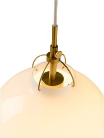 Halo Design 747924 - Lampada a sospensione su cavo TOSCANA 1xG9/28W/230V Ø 18 cm crema/ottone