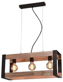 Lampada a sospensione nera 20x60 cm Varna - Candellux Lighting
