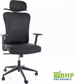 Sedia da ufficio Q-080M nera – 67x50x125 cm