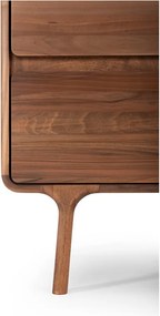 Cassettiera marrone in noce massiccio 90x90x45 cm Fawn – Gazzda