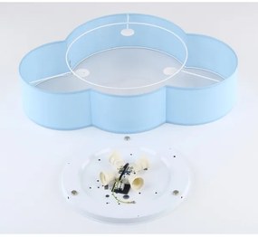 Brilagi - Plafoniera per bambini NIMBUS 4xE27/15W/230V 46x63 cm blu