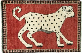 Gabbeh Tappeto persiano 70x100 Rosso (Iran) Annodato A Mano