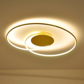 Lindby Plafoniera LED Joline, color oro, 74 cm, metallo