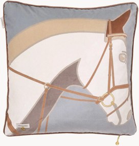 Cuscino in velluto Cheval