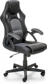 Sedia da ufficio Berkel in nero/grigio - H117 cm