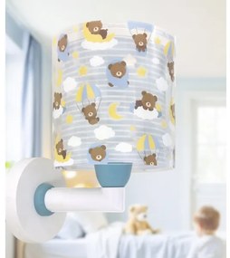 Dalber 41579T - Lampada da parete per bambini BABY TEDDY 1xE27/15W/230V blu