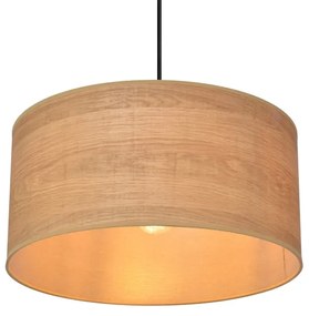 Lampadario a sospensione con filo ALBA 1xE27/15W/230V diametro 40 cm marrone/nero
